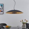 Lindby Narisara függő lámpa fekete-arany 1izz 80cm