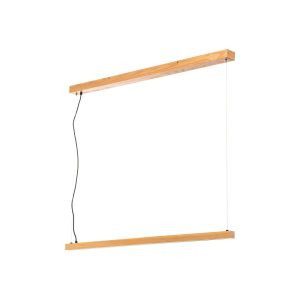 Lindby Signon LED függő lámpa tölgyfából