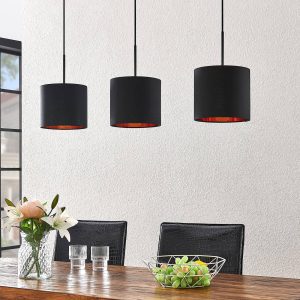 Lindby Trinika textil függő lámpa