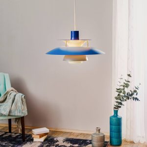 designer függő lámpa kék