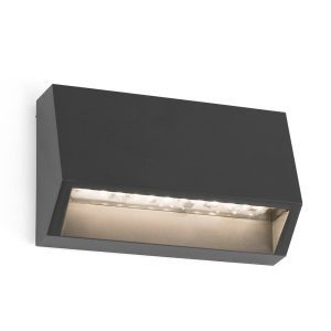 Must szögletes LED külső fali lámpa 9
