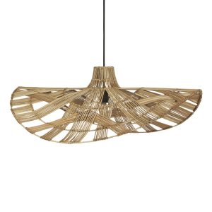 PR Home Wella függő rattan ernyő hullámformájú