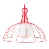 Piros designer függő lámpa Lab - made in Italy
