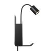 Romi fali lámpa polccal és USB-vel