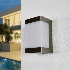 nemesacél LED kültéri fali lámpa Severina