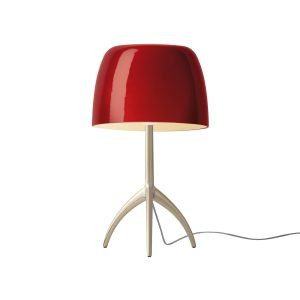 Foscarini Lumiere grande krém/ piros szabályozható