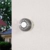 Alumínium színű kültéri fali lámpa Lennias LED-del
