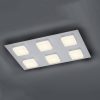 BANKAMP Luno LED mennyezeti lámpa 6 égős ezüst