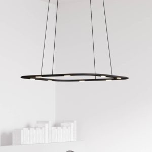 BYOK Piani Quadro lógó lámpa Phase Cut 48cm fekete