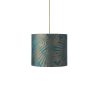 EBB & FLOW páfrány pávakék 30cm kábel kerek/arany
