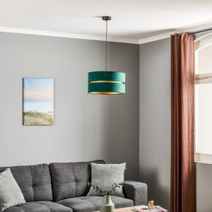 zöld/arany Ø40cm 1 izzó