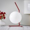 FLOS IC T1 Low designer lámpa burgundi-vörös