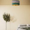 Golden Duo mennyezeti lámpa 40cm szürke/zöld/arany