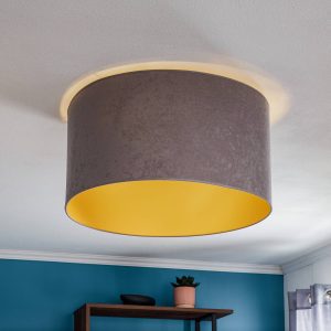 Golden Roller mennyezeti lámpa Ø 60cm szürke/arany