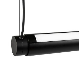 HAY Factor Lineáris LED függő fekete szórt fényű