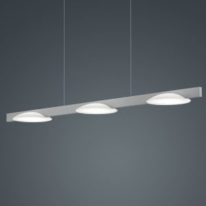 Helestra Pole LED függő lámpa három izzós nikkel