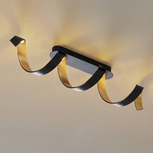 Helix LED mennyezeti lámpa fekete és arany