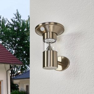 Jalisa rm. acél LED napelemes fali lámpa
