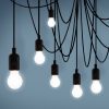 LED függő lámpa Maman fekete 14 izzós