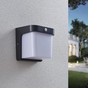 LED kültéri fali lámpa Adenike érzékelővel