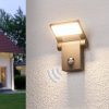LED kültéri fali lámpa Marius érzékelővel