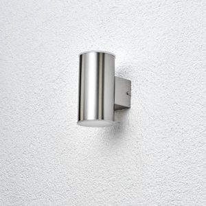 LED kültéri fali lámpa Morena nemesacél 2 izzós.