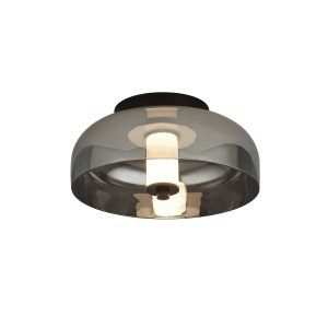 LED mennyezeti lámpa Frizbi üvegernyővel