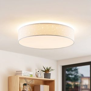 Lindby Ellamina LED mennyezeti lámpa 60 cm fehér
