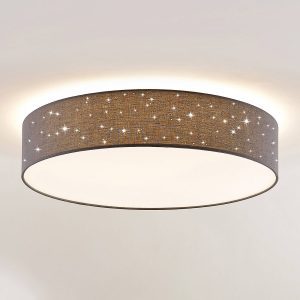 Lindby Ellamina LED mennyezeti lámpa 60cm s.szürke