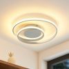Lindby Emisua LED mennyezeti CCT dimmel. fehér