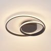 Lindby Emisua LED mennyezeti CCT dimmel. fekete