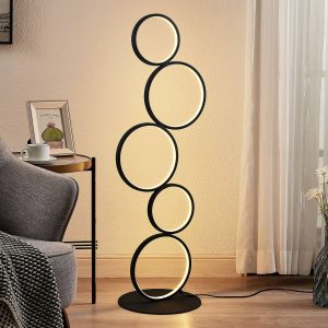 Lindby Jacek LED álló lámpa 5 gyűrűvel