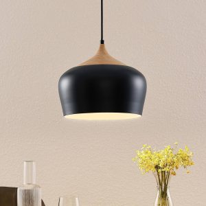 Lindby Vilsera függő lámpa fekete