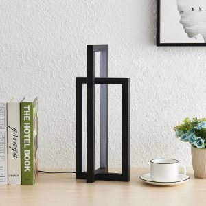 Lucande Hylda LED asztali lámpa fekete