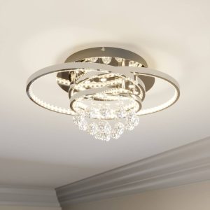 Lucande Keely LED mennyezeti lámpa kristály 44