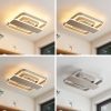 Lucande Linetti LED mennyezeti szögl. nikkel 40cm