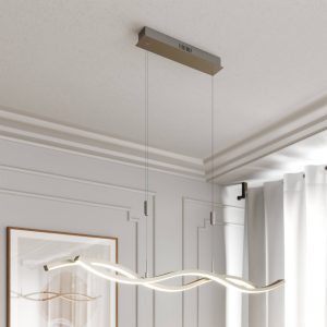 Lucande Mairia LED függő lámpa állítható magasságú