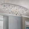 Mennyezeti lámpa Crystalriver kristály függő króm