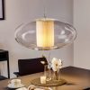 Modo Luce Ellisse függőlámpa Plissé Ø 60 cm bézs
