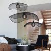 PR Home Vivi függő lámpa rácsos ernyő fekete Ø61cm