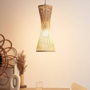 Pauleen Woody Glow függő lámpa rattan ernyővel