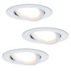 Paulmann Coin Slim LED beép. l. IP23 feh. 3 db-os