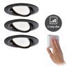 Paulmann Nova Coin 3x kerek dim-to-warm/forg. fek.