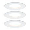 Paulmann Nova Coin LED-spot 3 db-os ker. szab. feh
