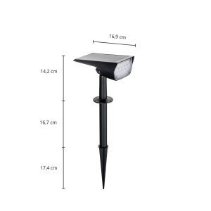 Prios Helier LED napelemes reflektor földnyárssal