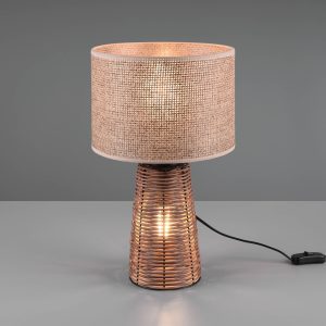 Rattan Szalma asztali lámpa