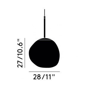 Tom Dixon Melt Mini LED függőlámpa rézből