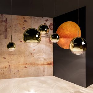 Tom Dixon Mirror Ball LED függőlámpa Ø 50 cm arany