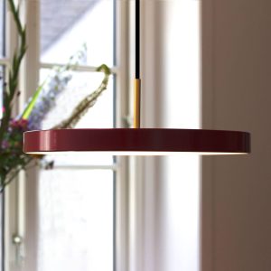 UMAGE Asteria medium LED függő lámpa s.réz piros