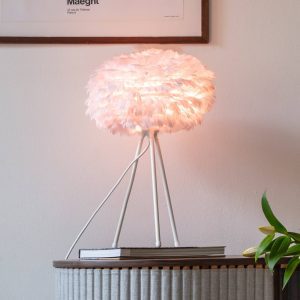 UMAGE Eos mini lámpa rózsaszín háromlábú fehér